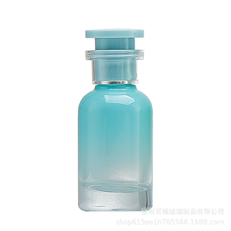 高档香水瓶马卡龙彩色香水分装瓶30ml渐变色火山底香水喷雾玻璃瓶|undefined