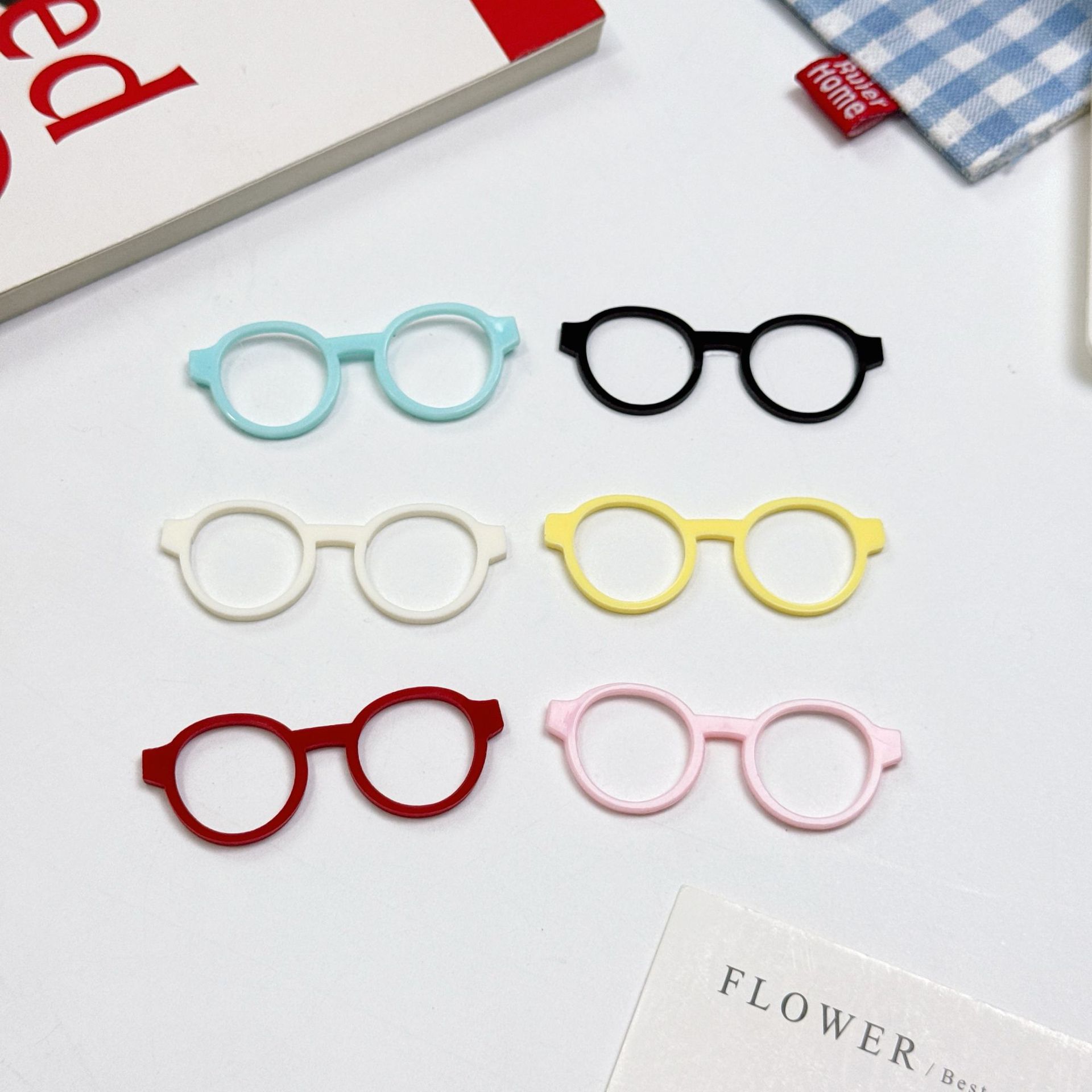 Cartoon Doll Glasses Accessories Round Frame Mirror Decoration DIY Doll Doll Dress Kt Glasses Preppy Style Accessories