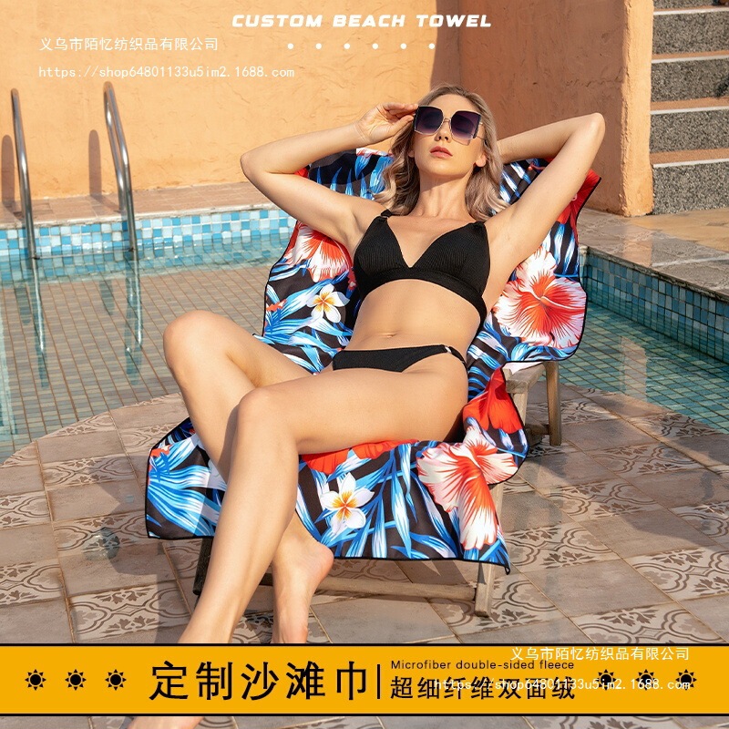 Amazon Printed Swimming Beach Bath Towel, Sand-Free Seat Cover Towel, Foreign Trade Cross-Border Beach Towel for Summer Vacation Amazon Printed Swimming Beach Bath Towel, Sand-Free Seat Cover Towel, Foreign Trade Cross-Border Beach Towel for Summer Vacation