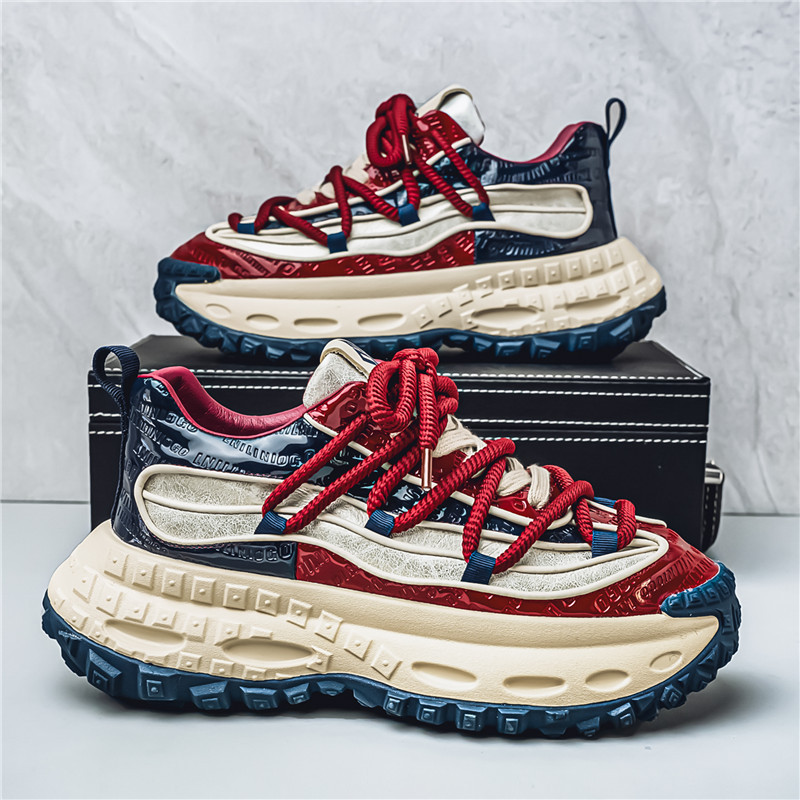2025 Spring Summer New Dad Ins Men's Thick Sole Height Increase 10cm Casual Sports Shoes Trendy_vogvips.com