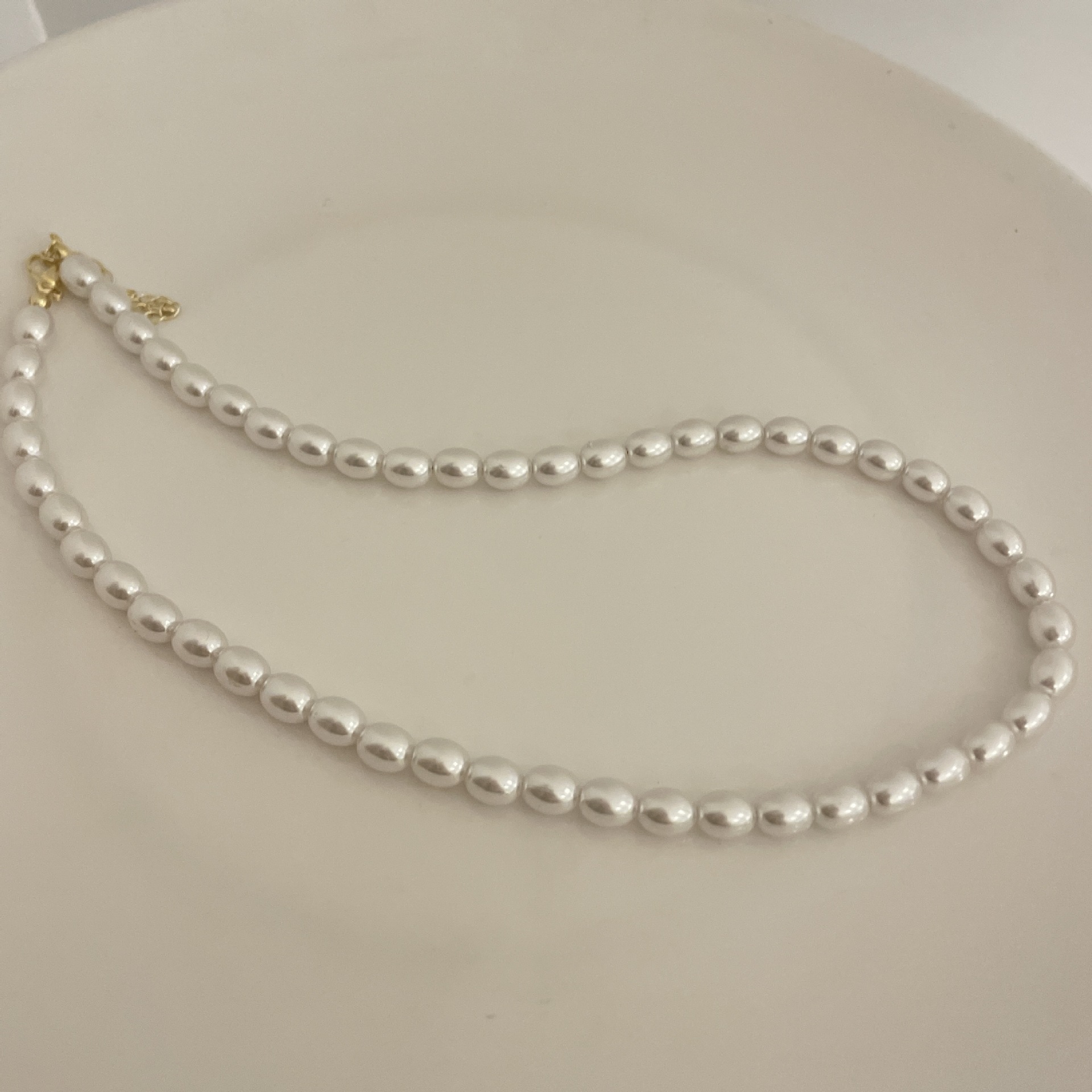 Pearl necklace female summer fashion retro necklace wholesale