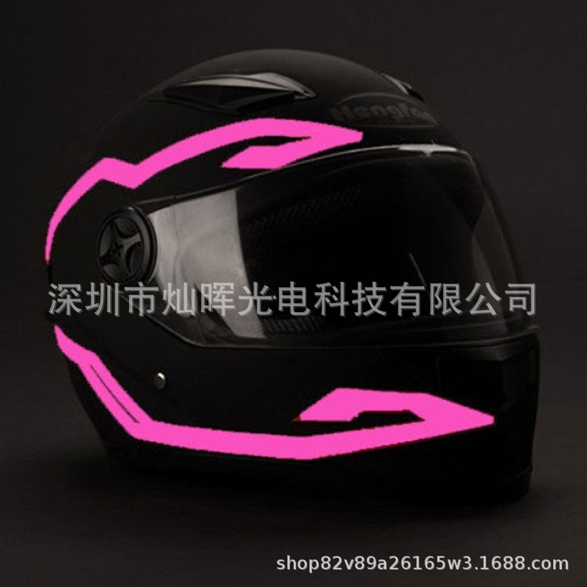 LED Helmet Light Motorcycle Helmet Warning Light Luminous Strip