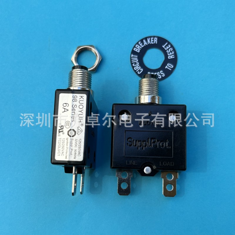 台湾原装正品KUOYUH国昱电流过载保护器98-6A过流保护器98-6Ａ