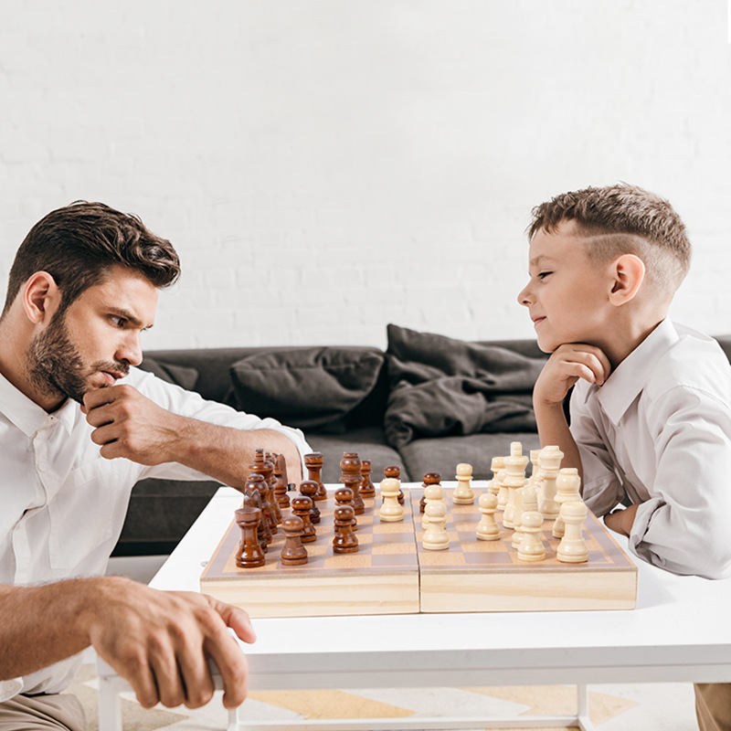 木质国际象棋儿童早教折叠成人比赛实木棋盘博弈宝宝竞技益智玩具|undefined
