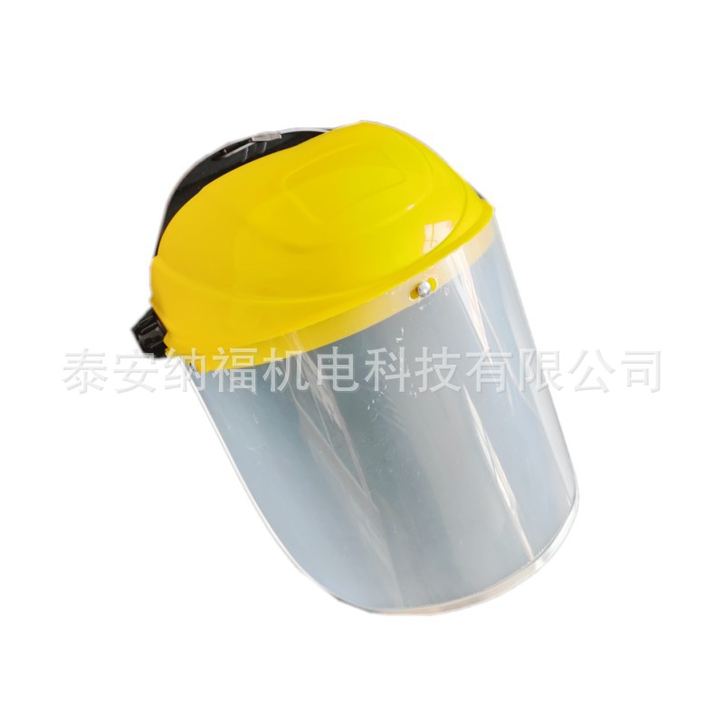 黄顶铝边防护面罩 加厚高清防雾防飞溅面罩 铝包边防飞沫隔离面罩