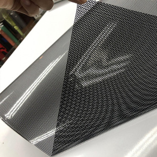 53 см x 200/300/800 см Тонировка фар Черная перфорированная сетчатая пленка