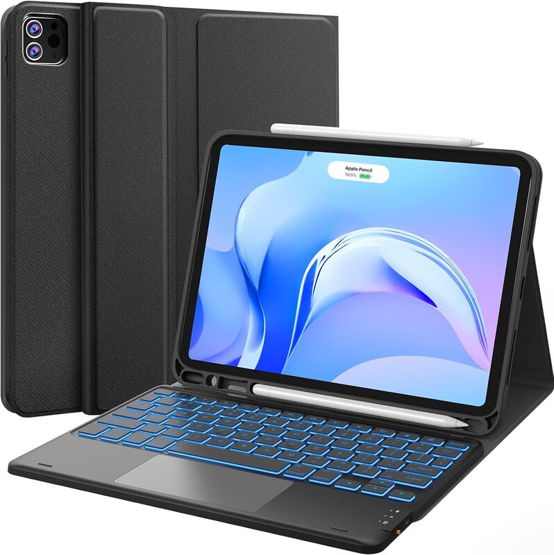 Suitable for iPad Air8 Protective Case, iPad Pro Protective Case, iPad Protective Cover, Bluetooth Keyboard, iPad Magic Control