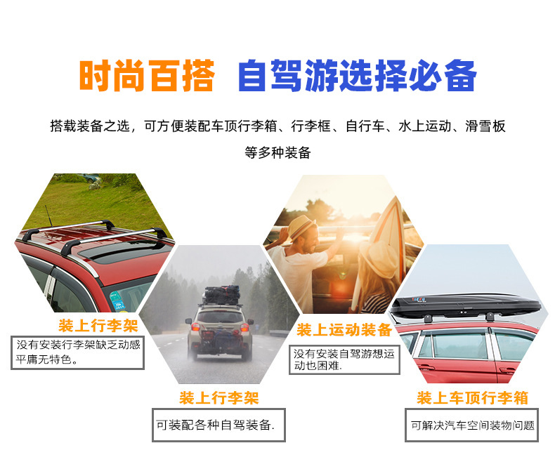 for 20-23 Toyota Highlander luggage rack cross bar with lock cross bars for Highlander