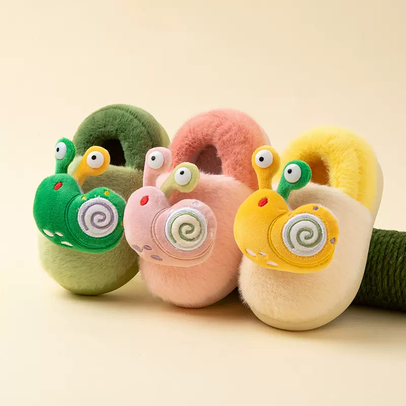 小鹿米利儿童棉拖鞋秋冬新款男宝毛绒保暖居家棉拖幼儿轻便棉鞋女