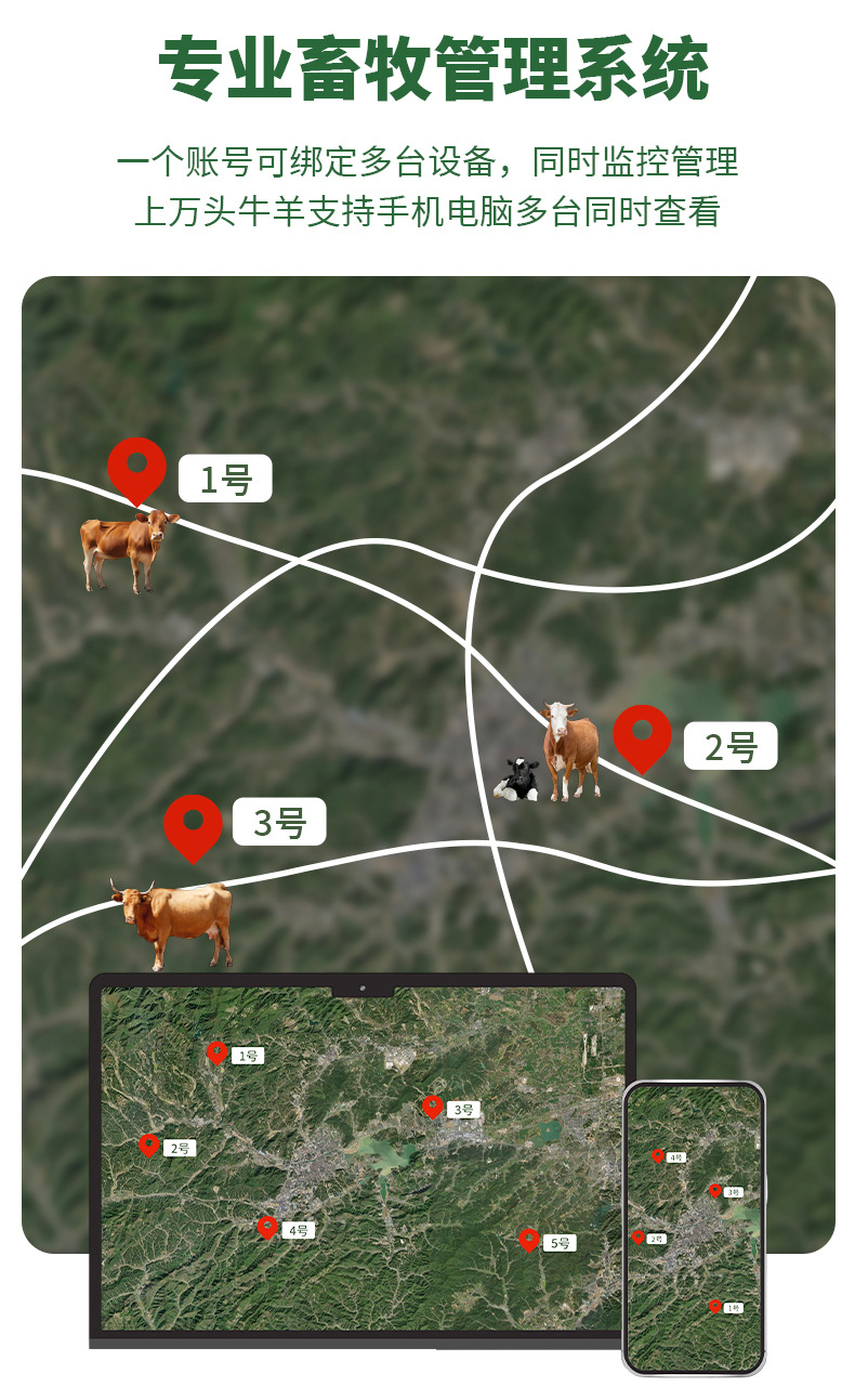 Mongolian Cattle and Sheep Tracker Waterproof Gps Tracker for Mountainous Areas with Solar Power, Popular for Cross-Border Use