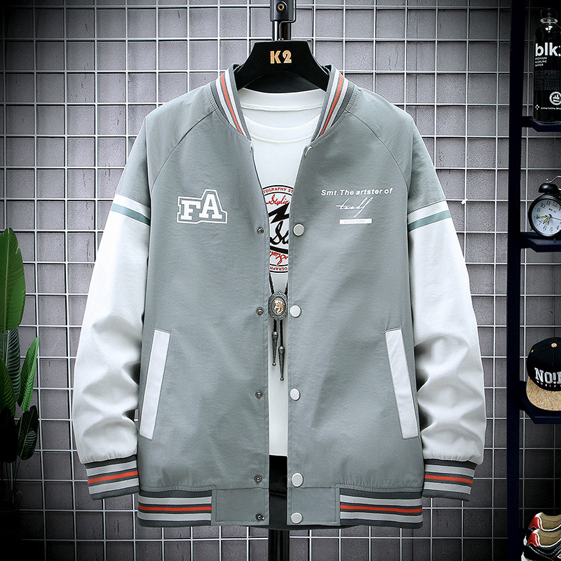 Jacket men 2021 Spring new pattern Korean Edition leisure time Large Jacket Autumn jacket Trend mlb