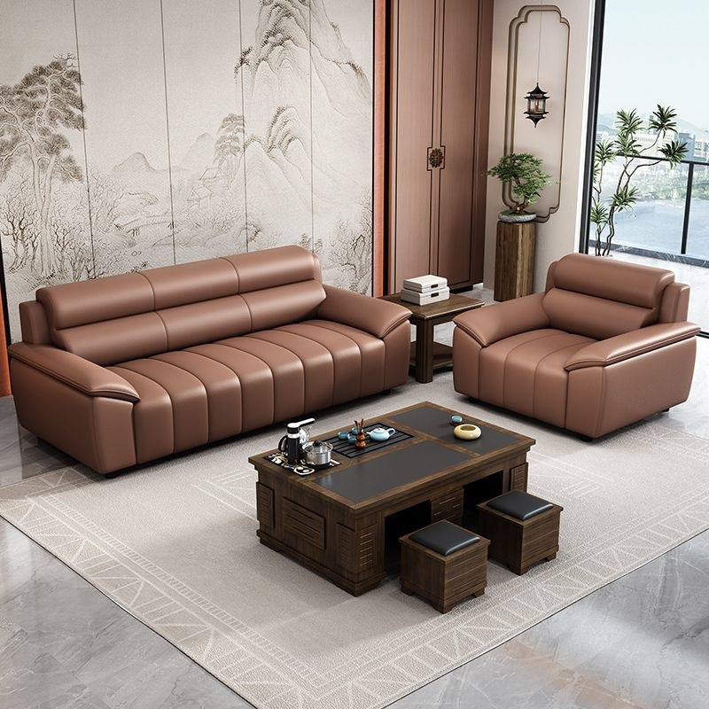 Office sofa business reception modern minimalist leisure area meeting and negotiation office sofa and coffee table set