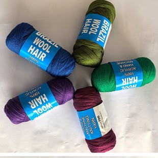 ����ë�� Brazil WOOL HAIR �K�p�l�K70G���]��������l��ë���z