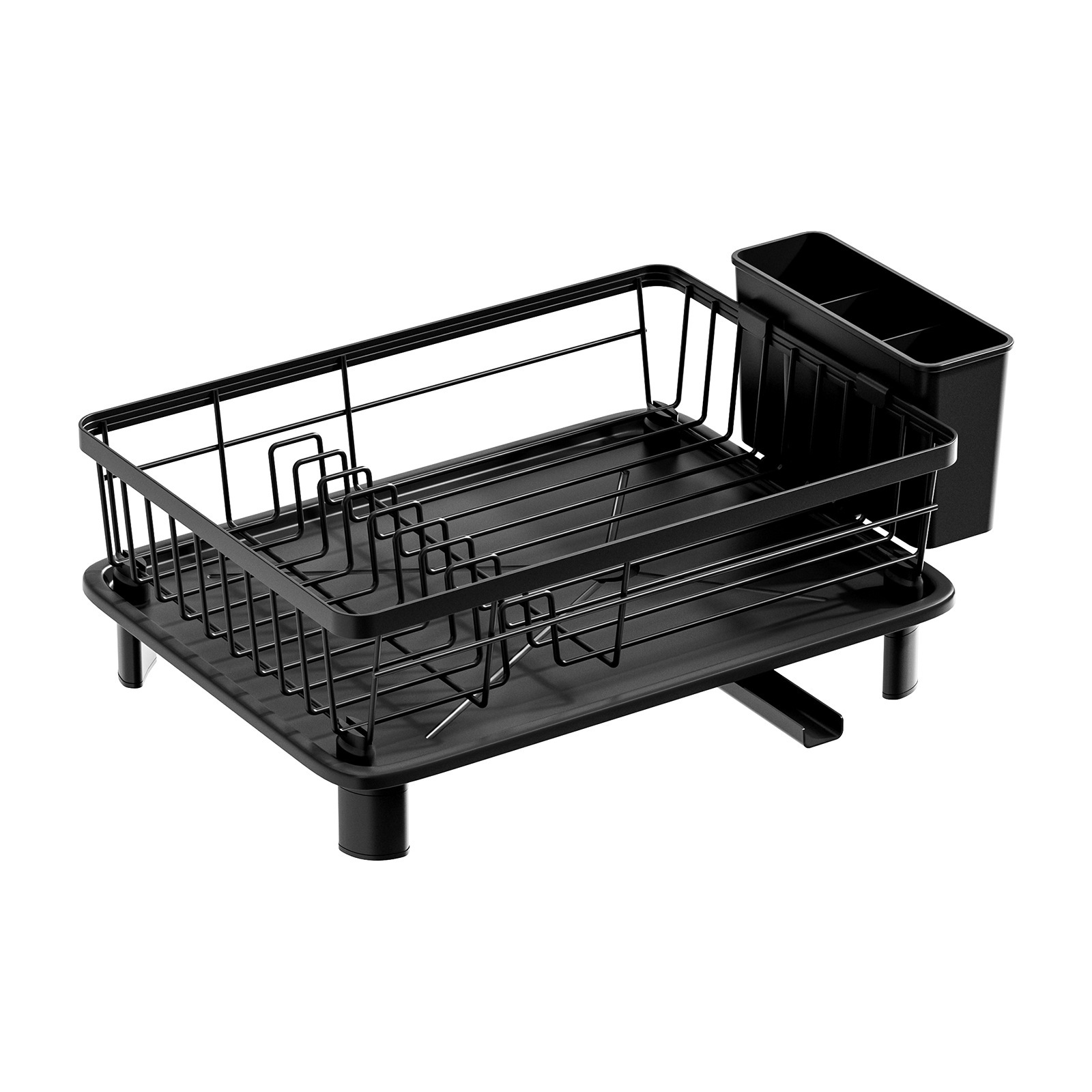 Escurridor de Platos para Cocina de Hierro sin Perforación para Encimera image 8