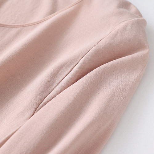 Low-neck thermal underwear women's thin top shaping body-slimming autumn clothing hyaluronic acid skin-nourishing tight long-sleeved base shirt