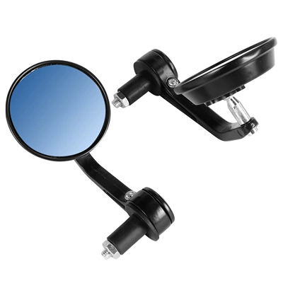 rearview mirror handlebar folding mirror: Motosiklet ləvazimatları və aksesuarları - cherry-round-blue-glass