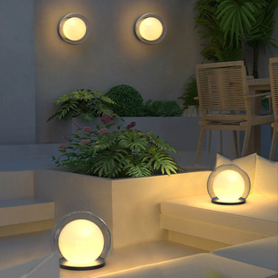 Outdoor Lights Waterproof Villa Courtyard Solar Lawn Lights Moon Lights Bubble Moon Lights New Garden Atmosphere Lights