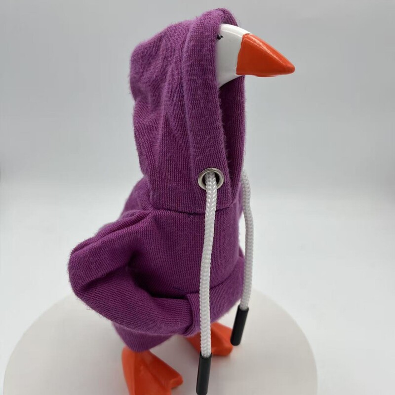 Goose Outfits Red Hoodies鹅装红色连帽衫 迷你门廊鹅服装|undefined