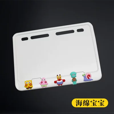 Electric vehicle license plate frame: Tail Plate Frame, Carbon Fiber - brighteningspongebob-squarepants