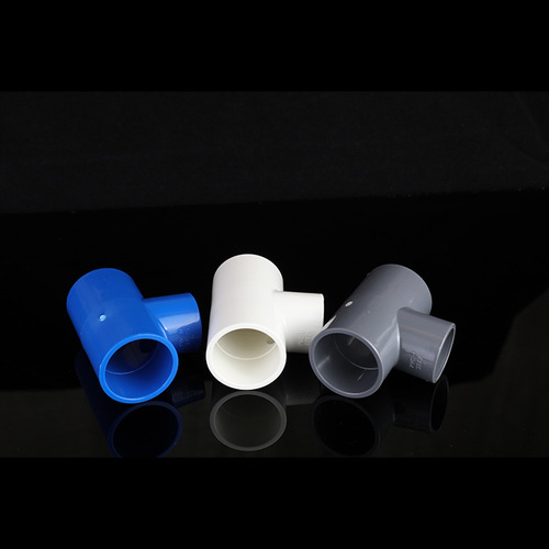 PVC water supply tee equal diameter flat tee irrigation thickened plastic furniture water pipe joints pipe fittings wholesale