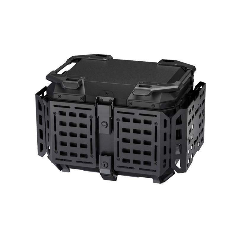 45L armadura de motocicleta aleación de aluminio multifuncional portátil con fondo baúl de vehículo eléctrico maleta