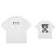 Cross-border hair 2024 summer new trend off-white high quality men's and women's T-shirt printing