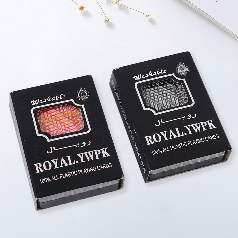 原创ROYAL扑克牌双副 中东外贸批发扑克牌厂家自营防水耐磨塑料牌