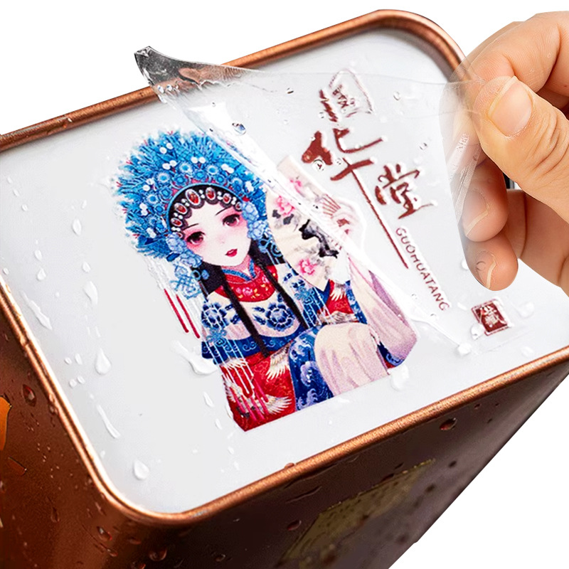 크리스탈 라벨 맞춤 제작 UV 전사 스티커, 투명 크리스탈 라벨, 맞춤형 컷아웃 로고 라벨, 핫스탬핑 라벨, 전사 스티커