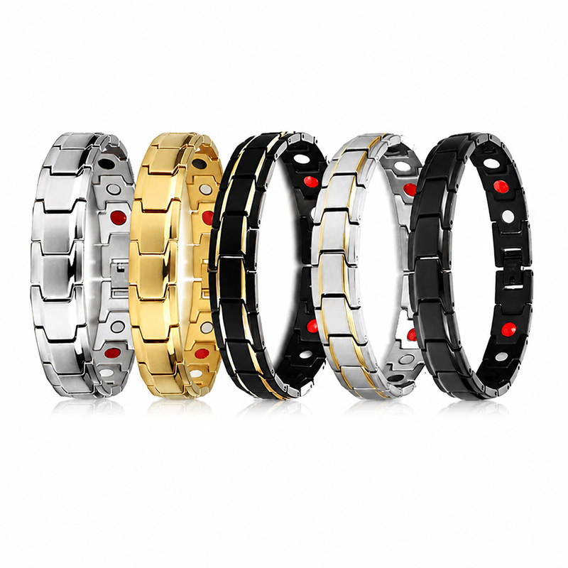 Temu Cross-Border Detachable Magnetic Bracelet European and American Fashion Unisex Couple Magnetic Bracelet Adjustable Watch Chain