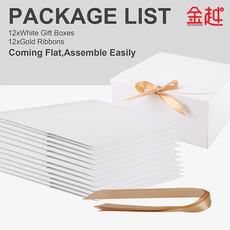 Caja de regalo de papel kraft con tapa de cinta explosiva transfronteriza, regalo de mano de mariposa, regalo de Navidad, caja de embalaje de tarjeta blanca