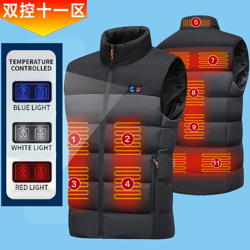 Новый жилет с подогревом USB с электрическим подогревом хлопковая стеганая куртка Смарт плюс размер взрывов Amazon обогреет одежду Yahoo