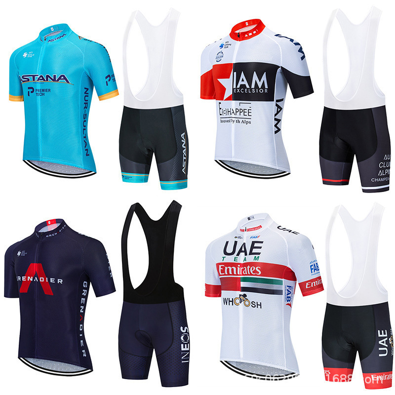 Cross-Border Xinjuan Tour De France Team Cycling Clothing Men's and Women's Cycling Short-Sleeved Suit Summer Downhill Clothing Road Cycling