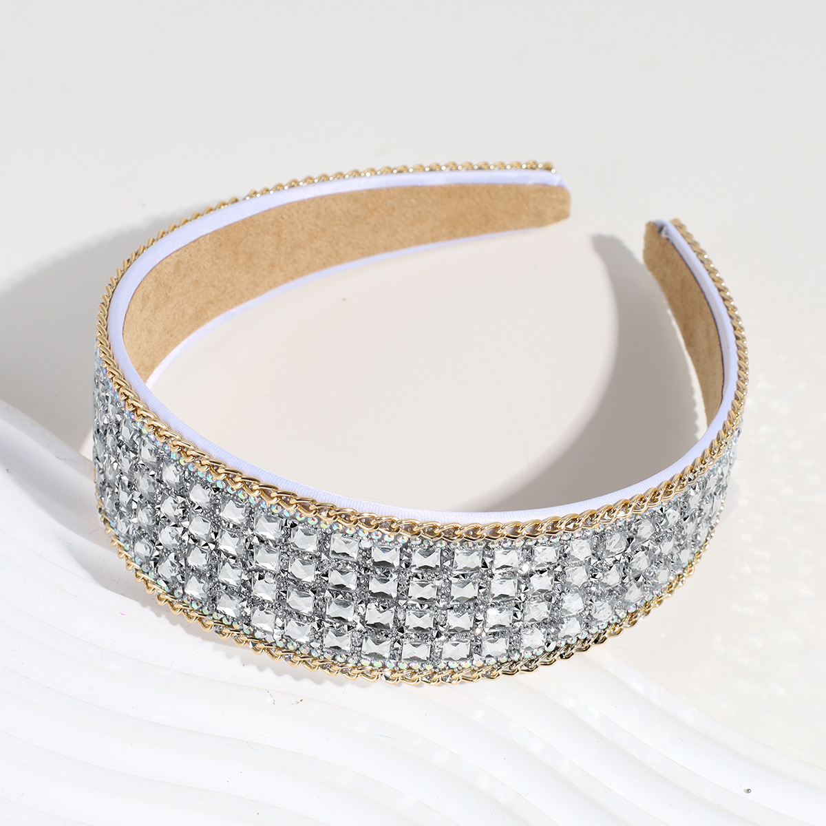 Baroque Style U Shape Rhinestone Diamond Hair Band 1 Piece display picture 5