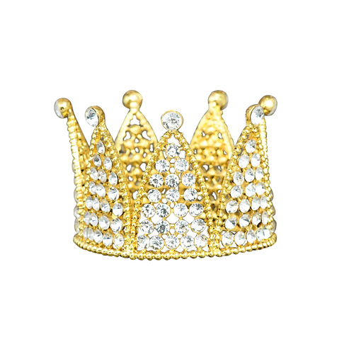 Seven-piece cake baking decoration round crown Valentine's Day gift headdress bridal jewelry children's hair crown full of rhinestones