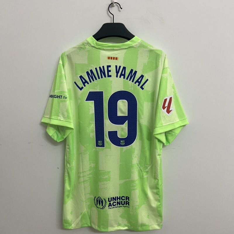 24252526 バルセロナ ホーム＆アウェイ グリーン プレーヤーズバージョン アマール 19番 サッカー スポーツジャージ チャンピオンズリーグ同型|undefined