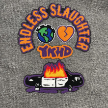 潮牌棒球服刺绣章仔火焰跑车毛巾绣电脑绣花布贴服装辅料DIY配饰