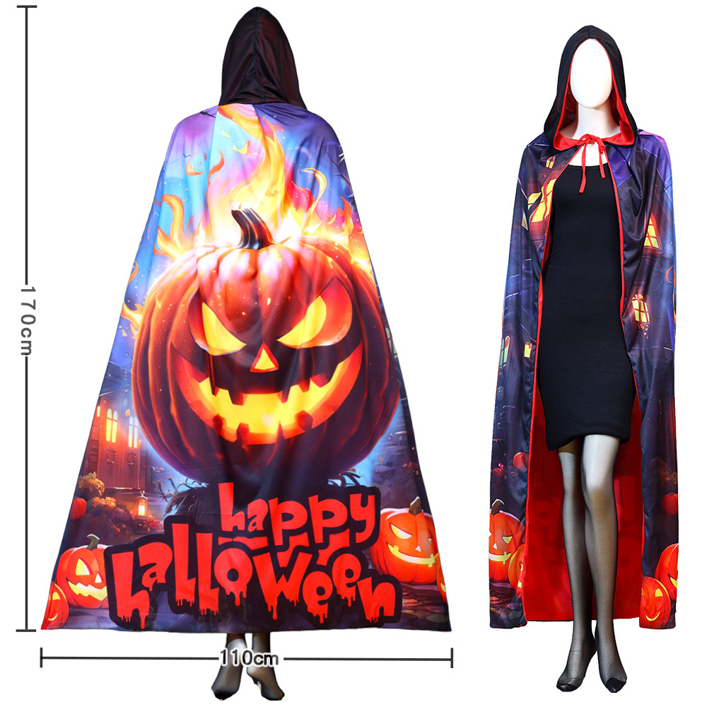 불꽃 호박 망토-대형