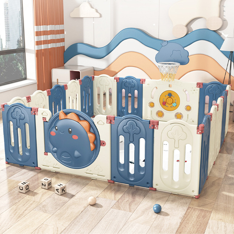 Infant guardrail protection fence ground indoor play mat baby crawling mat living room foldable walking fence children guardrail