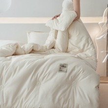 新疆棉冬被棉花被A类母婴级80支长绒棉无染面料全棉填充加厚被芯