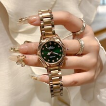 外贸代发劳家绿水鬼时尚钢带石英女款手表 跨境外贸Women's watch