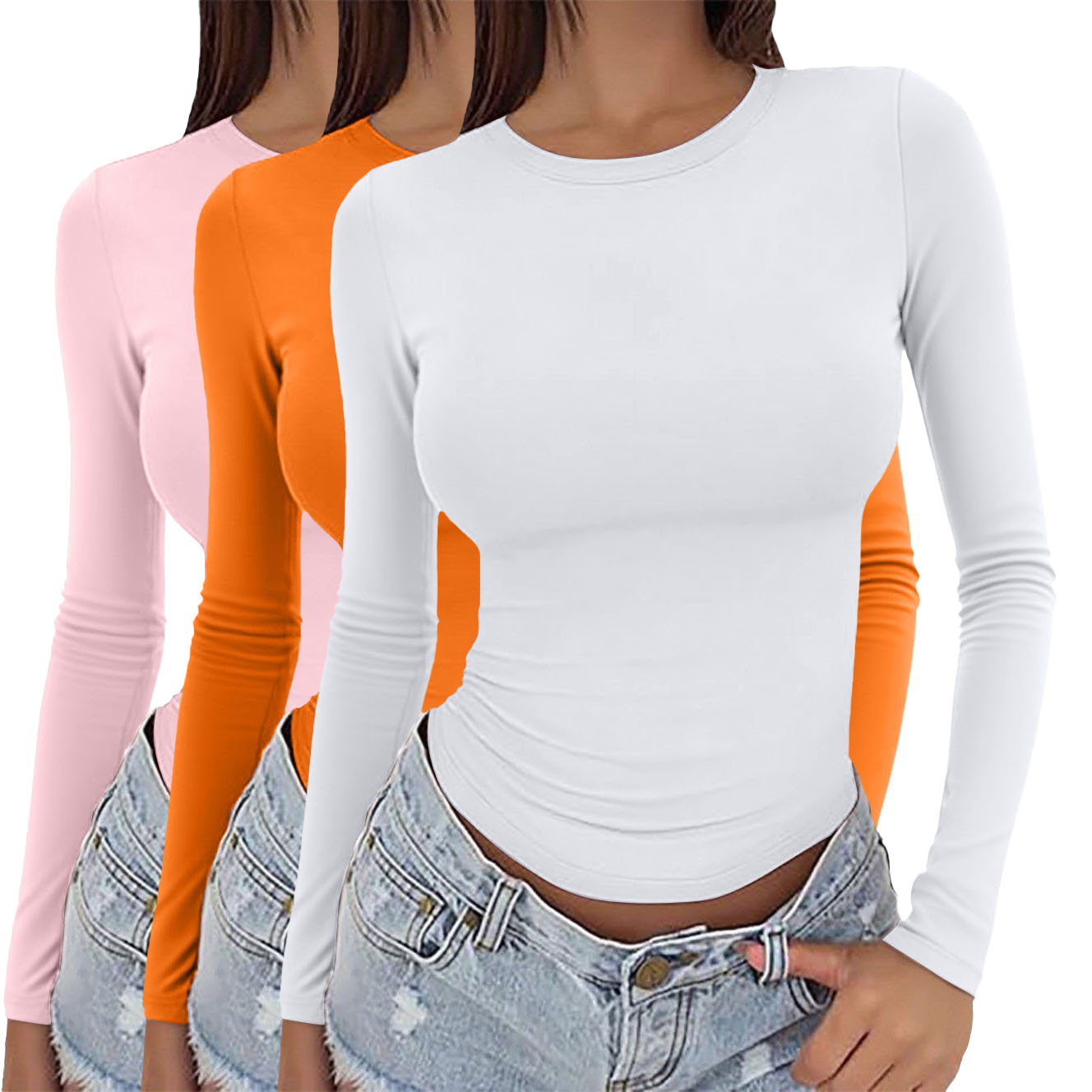 2479 화이트+오렌지+핑크