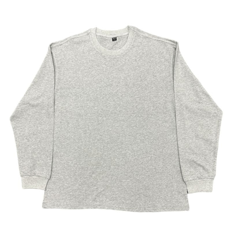 420g国潮高品質重ポンド純綿基礎打底ヒップホップ小襟元長袖tシャツ純色男女潮牌|undefined