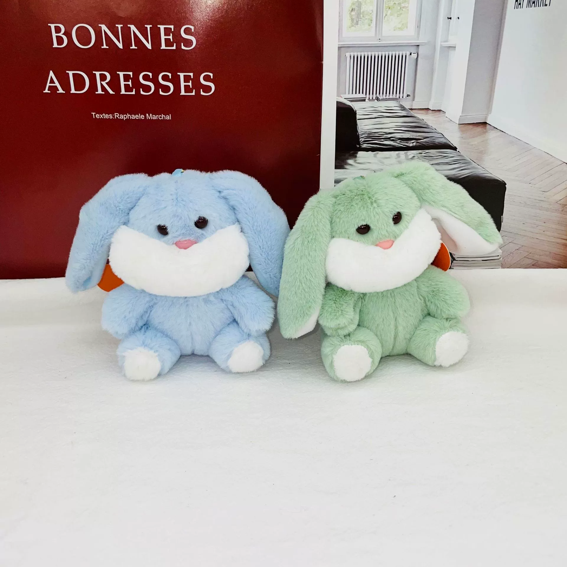 Plush backpack accessory, doll, rabbit, bag decoration, keychain, Birthday gift