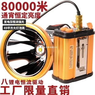 8 lithium battery split head lamp strong light charging super bright led head-mounted waterproof outdoor lamp miner's lamp P100 xenon lamp