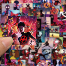 新款62张蜘蛛侠纵横宇宙贴纸卡通动漫周边创意笔记本手机壳贴纸。