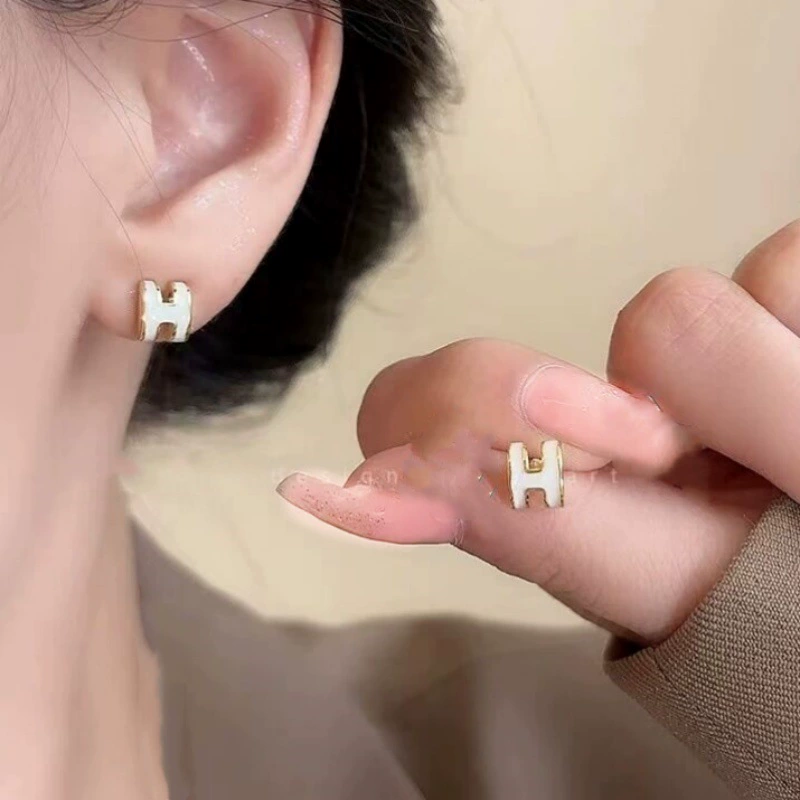 Asymmetrical Pearl Earrings, Silver 925 Posts, Universal Studs — Simple Elegant Design