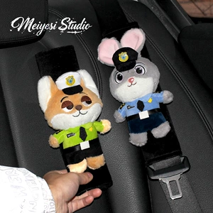 Zootopia Judy Nick Avtomobil Təhlükəsizlik Kəməri Çiyin Yastıqları, Salon Bəzəyi