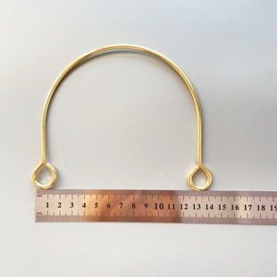 Bag hardware iron decorative buckle handle Mid-Autumn Festival gift box metal arch bridge semicircle pull ring portable handle
