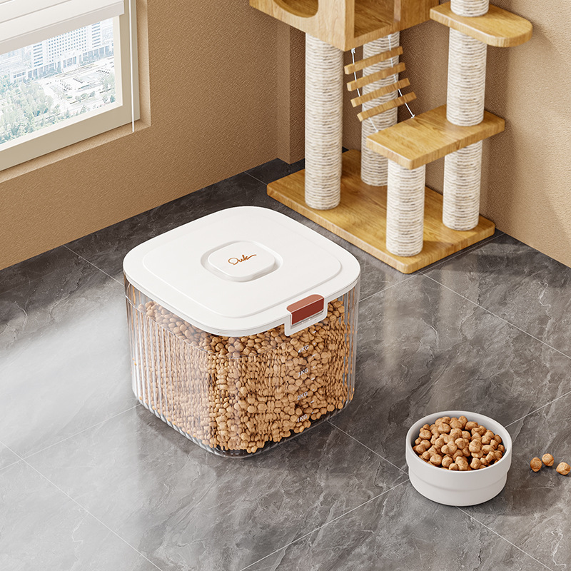 투명한 곡물 저장통 소형【2.5-3kg】