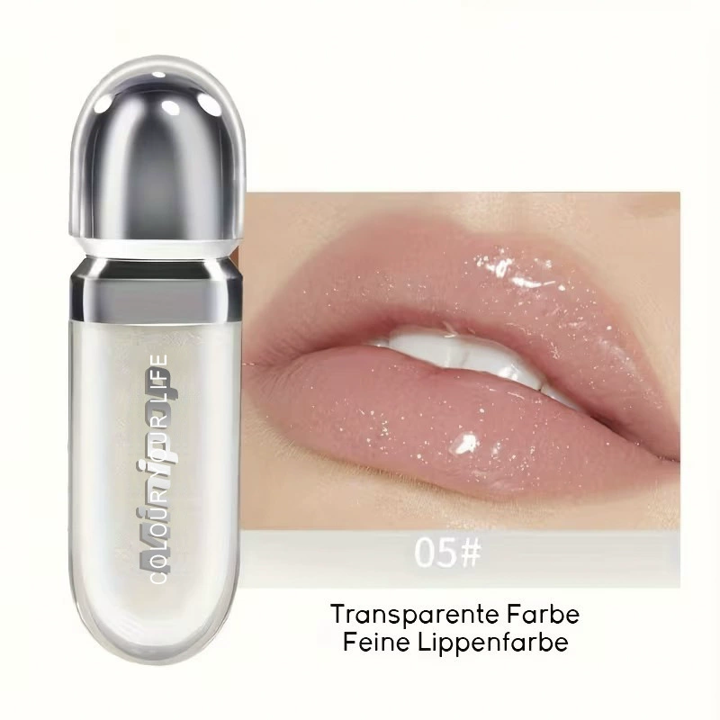Lip Gloss Mirror Effect, Plumping & Long-Lasting Lip Shine, 6 ml